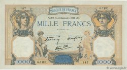 1000 Francs CÉRÈS ET MERCURE type modifié FRANCIA  1939 F.38.36