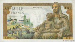 1000 Francs DÉESSE DÉMÉTER FRANCE  1942 F.40.06 XF-
