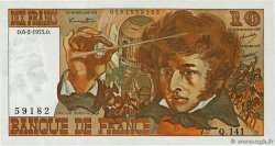 10 Francs BERLIOZ FRANKREICH  1975 F.63.08 fST+