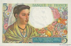 5 Francs BERGER FRANCE  1943 F.05.05 NEUF