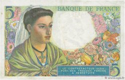 5 Francs BERGER FRANCE  1943 F.05.05 VF+