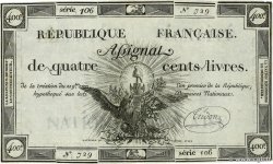 400 Livres FRANCIA  1792 Ass.38a MBC