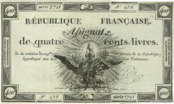 400 Livres FRANCE  1792 Ass.38a