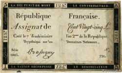 125 Livres FRANCE  1793 Ass.44a