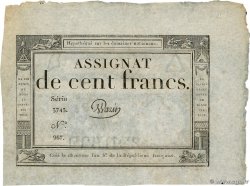 100 Francs FRANCE  1795 Ass.48a AU-