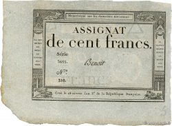 100 Francs FRANKREICH  1795 Ass.48a