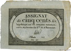 500 Livres  FRANCIA  1794 Ass.47a