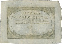 500 Livres  FRANCE  1794 Ass.47a XF+