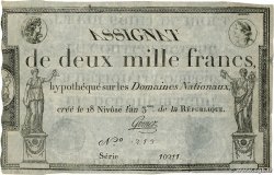 2000 Francs FRANKREICH  1795 Ass.51a