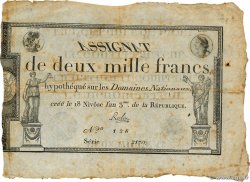 2000 Francs FRANCE  1795 Ass.51a TB+
