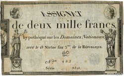 2000 Francs FRANCE  1795 Ass.51a TTB