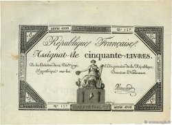 50 Livres FRANCE  1792 Ass.39a AU