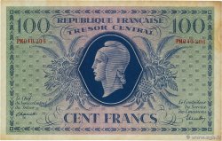 100 Francs MARIANNE FRANKREICH  1943 VF.06.01f VZ