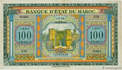 100 Francs MARUECOS  1944 P.27a