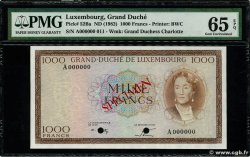 1000 Francs Spécimen LUXEMBOURG  1982 P.52Bs UNC