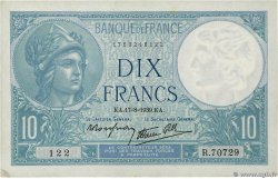 10 Francs MINERVE modifié FRANCE  1939 F.07.05 SPL+