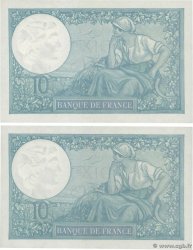 10 Francs MINERVE modifié Lot FRANCIA  1941 F.07.29 EBC+