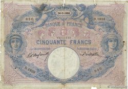 50 Francs BLEU ET ROSE FRANCIA  1900 F.14.12