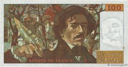 100 Francs DELACROIX Petit numéro FRANKREICH  1978 F.68.01A1 fST