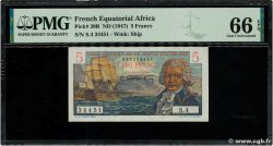 5 Francs Bougainville AFRIQUE ÉQUATORIALE FRANÇAISE  1946 P.20B NEUF