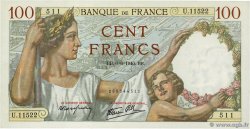 100 Francs SULLY FRANCE  1940 F.26.31 AU+