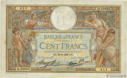 100 Francs LUC OLIVIER MERSON type modifié FRANKREICH  1937 F.25.02