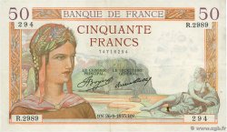 50 Francs CÉRÈS FRANCIA  1935 F.17.17 EBC