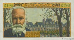 5 Nouveaux Francs VICTOR HUGO FRANCE  1961 F.56.07 XF+