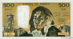 500 Francs PASCAL FRANCE  1971 F.71.06 AU-