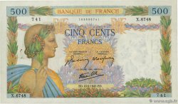 500 Francs LA PAIX FRANCE  1942 F.32.40