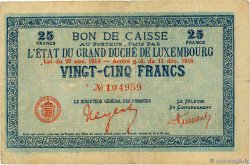 25 Francs LUSSEMBURGO  1919 P.31b MB