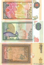 500, 1000, 2000 Rupees Lot SRI LANKA  2004 P.119b, P.120c et P.121a fST+