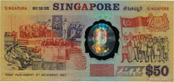 50 Dollars Commémoratif SINGAPOUR  1990 P.31 TTB+
