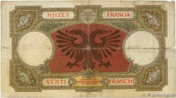 20 Franga ALBANIE  1939 P.07 B