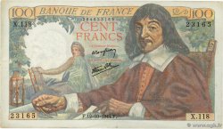 100 Francs DESCARTES FRANCE  1944 F.27.08