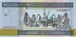 Details about   Azerbaijan 1000 Manat 2001 Mint Unc Pick 23 