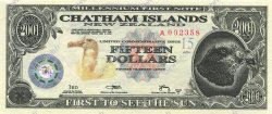 15 Dollars ILES CHATHAM  2001 P.-- NEUF