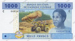 1000 Francs ZENTRALAFRIKANISCHE LÄNDER  2002 P.607C ST
