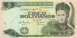 5 Bolivianos BOLIVIE  1998 P.203c NEUF
