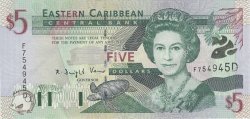 5 Dollars EAST CARIBBEAN STATES  2000 P.37d UNC