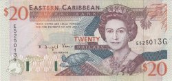 20 Dollars EAST CARIBBEAN STATES  1994 P.33g ST