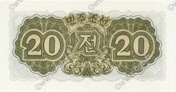 20 Chon COREA DEL NORD  1947 P.06b FDC
