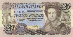 20 Pounds FALKLAND ISLANDS  1984 P.15a UNC