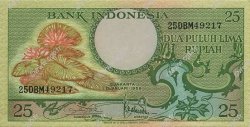 25 Rupiah INDONÉSIE  1959 P.067a NEUF