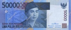50000 Rupiah INDONESIA  2005 P.145 q.FDC