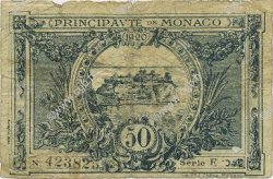 50 Centimes MONACO  1920 P.03a G