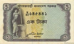 1 Taka BANGLADESH  1973 P.06a SC