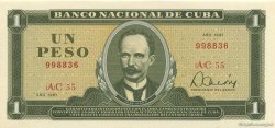 1 Peso CUBA  1981 P.102b q.FDC