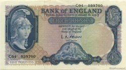 5 Pounds ENGLAND  1957 P.371a VZ
