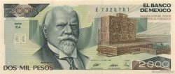 2000 Pesos MEXICO  1989 P.086c ST